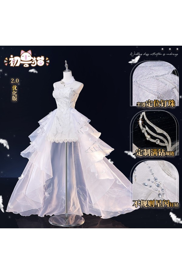 ChuShouMao Love and Deepspace Heroine Wedding Dress Cosplay Costume